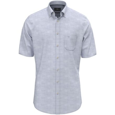 Fynch-Hatton Overhemd Subtle Check Slub Cotton New Breeze / male