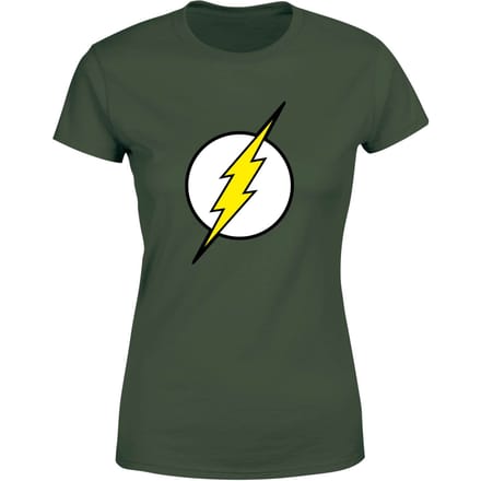 Justice League Flash Logo Women's T-Shirt - Green - XS