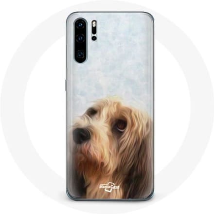 Coque - Huawei - P30 - Souple - Noir - Petit basset griffon vendéen