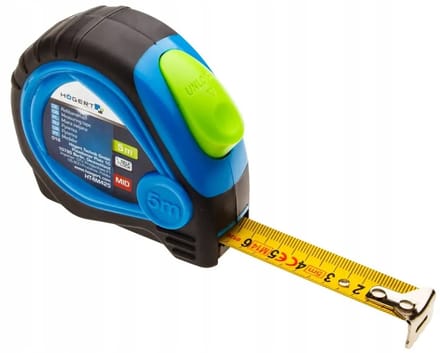 HOGERT Rolbandmaat 5m x 19mm, MID-gecertificeerd