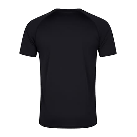 Canterbury Heren Klein Logo Super Light T-Shirt (Zwart/Gunmetaalgrijs)