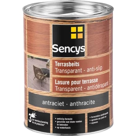 Sencys Buitenbeits Terrasbeits - Antraciet - 2,5l