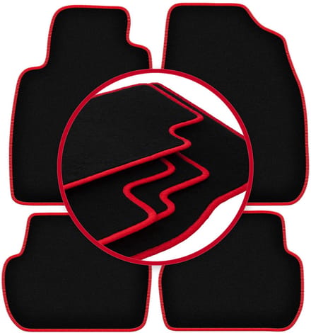 CARLUX-RED automatten voor: Toyota Starlet P9 hatchback (1996-1999)
