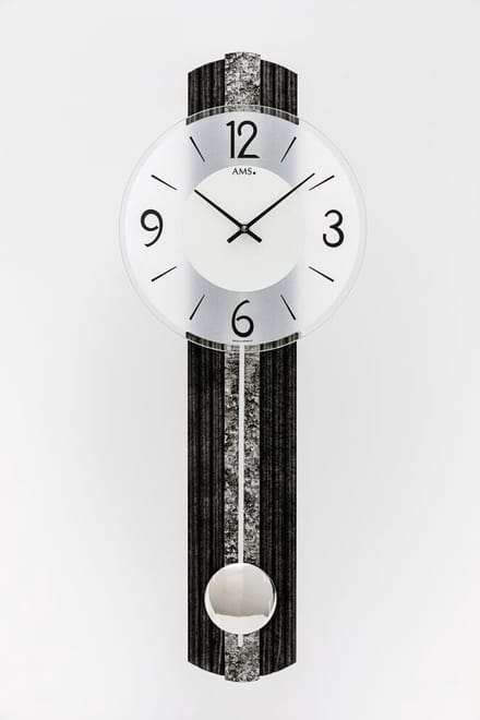 AMS wandklok met slinger Quartz uurwerk 7486