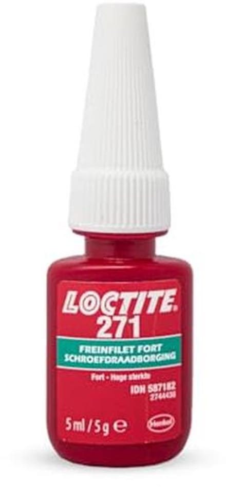 Sterk schroefdraadborgmiddel 5ml | Rood Loctite alternatief