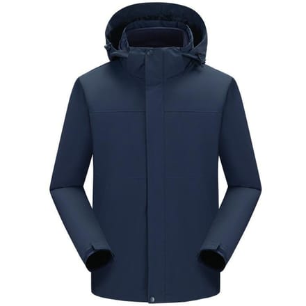 Nieuwe Drie-in-één Buitenjas met Afneembare Capuchon 5XL