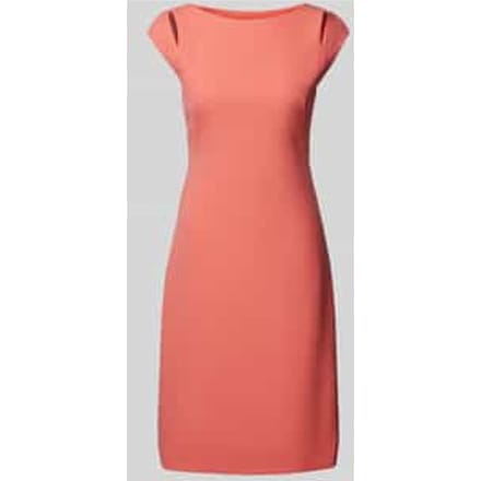 Mini-jurk van viscosemix met cut-out