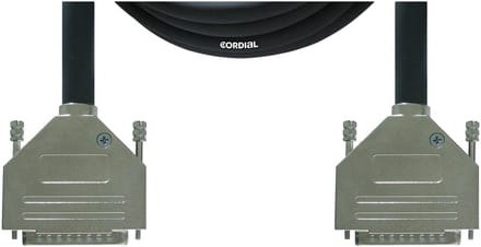 Cordial Aansluitkabel Parallel [1x D-sub stekker 25-polig - 1x D-sub stekker 25-polig] 1.50 m Zwart