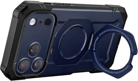 Supcase UB Grip Pro hoesje - Geschikt voor iPhone 17 Pro Max en geschikt voor iPhone 18 Pro Max - Screenprotector - Geschikt voor MagSafe - Blauw