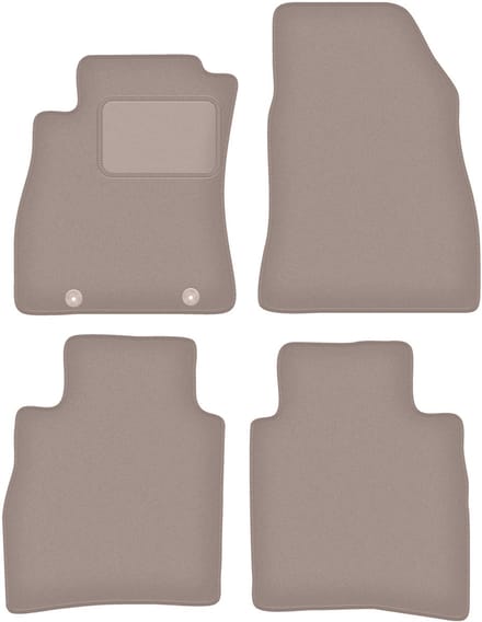Beige velours matten voor: Nissan Pulsar C13 hatchback (2014-)
