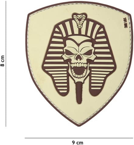 101 Inc Embleem 3D Pvc Farao Skull Beige 19006
