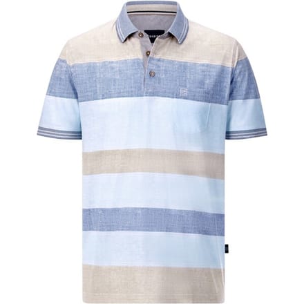 Babista herren Poloshirt - 44/46 - lichtblauw - Plus Size