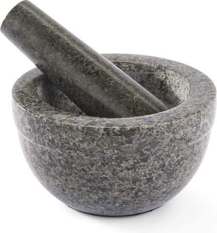 Rösle Mortar 0.35 litres 14 x 8 cm Dark grey granite