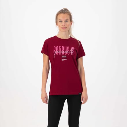 Rogelli Graphic Dames Sportshirt - Bordeaux