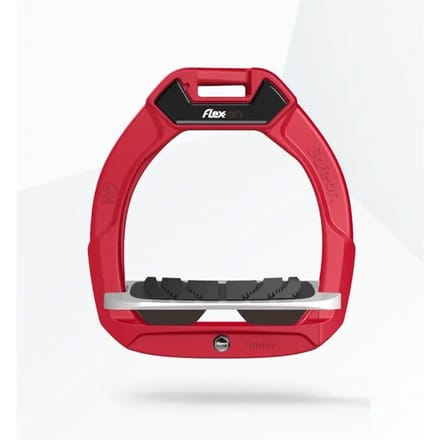 Veiligheidsstijgbeugels voor ruiters Hellend Grip Rood/Grijs/Bruin kind Flex-On Safe-On