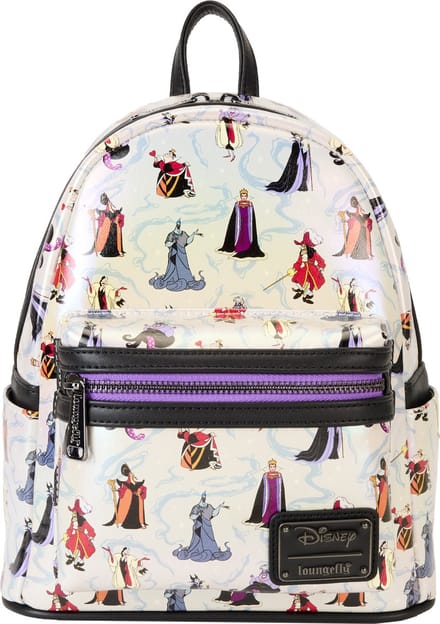 Loungefly - Disney Villains Mini Rugzak - Rugtas - Handbagage Backpack - Wit
