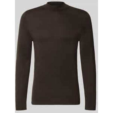 Slim fit shirt met lange mouwen van zuivere scheerwol model 'Arwon'