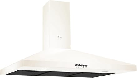 Wiggo WE-E943R(CB) - Wandschouw Afzuigkap - 90 cm - Creme