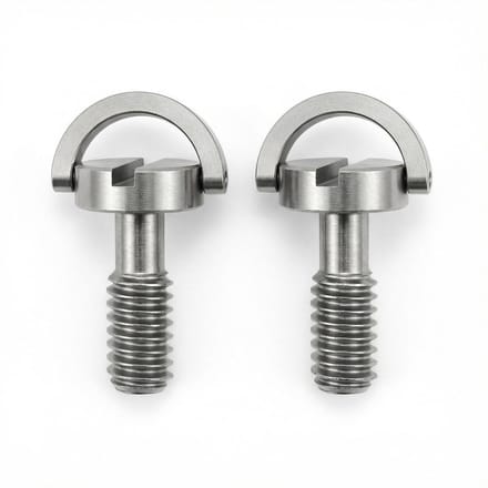 Statiefschroeven - Snelkoppelingsschroeven - Camera Bevestigen - D-ring handvast - 2 stuks - Zilver