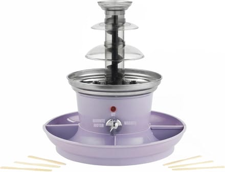 RWB® Cocoladefontein - Chocolade Fondue - Luxe Chocoladefontein - Purple - 26 x 26 x 28 cm