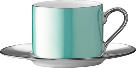 L.S.A. - Palazzo Theekop en Schotel 250 ml - Groen