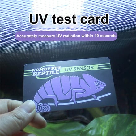10 Seconden Detectie van Kruipend Huisdier Uvb Uv Testkaart Uv Levensdetectie Testkaart gray