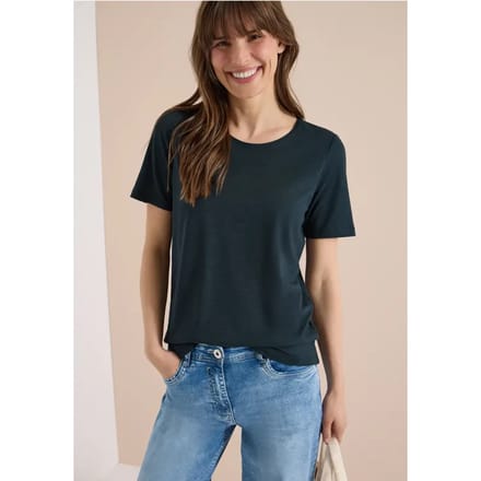 Basic Shirt met ronde hals