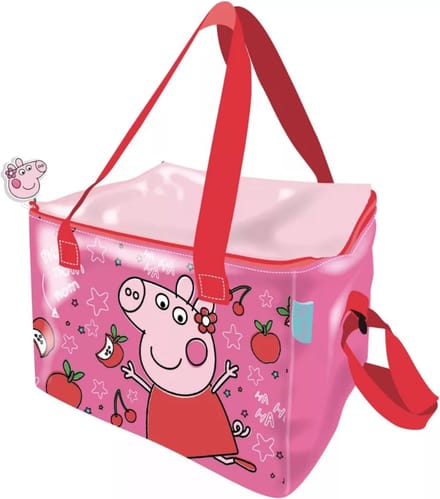 Peppa Pig koeltasje, lunchtasje, afm. 22 x 16 x 15 cm.