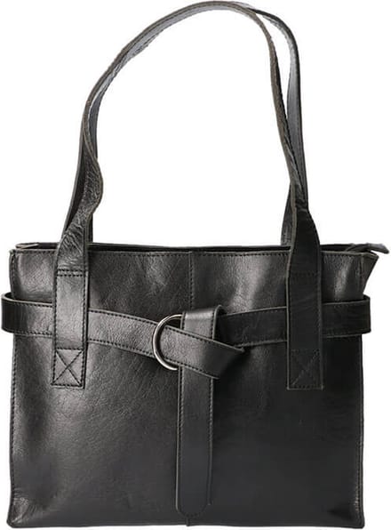 Revival by Leather Design Handtas Italia Zwart
