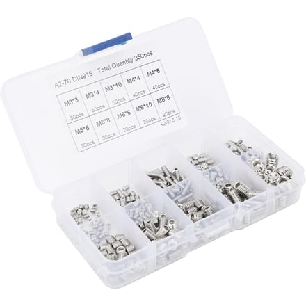 350 stuks Holle Einde Aanspanningsset 304 Roestvrijstalen Hardware Accessoires M3M8