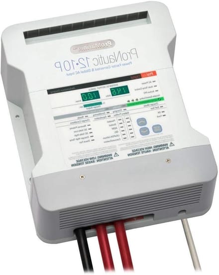 Acculader - Boordlader - Watersport - Automatische drukcompensatie - 10 Ampère - Wit