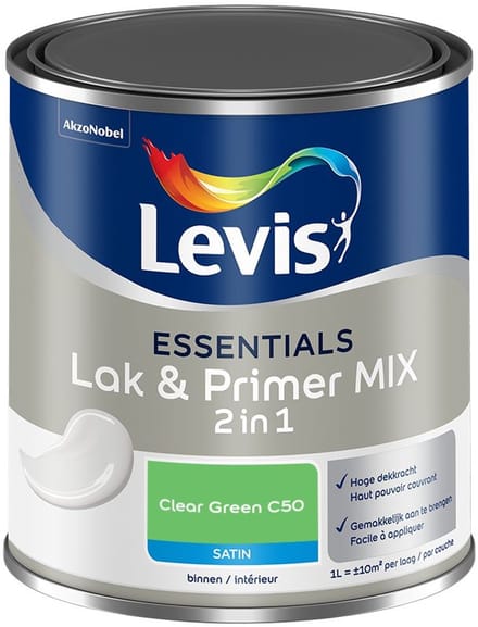 Levis - Essentials Lak & Primer Mix - Clear Green C50 - Mengverf - 1 L
