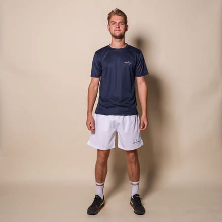 Padelshirt Regular Fit Marineblauw - Maat M