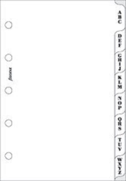 Filofax - vulling mini - tabbladen - wit