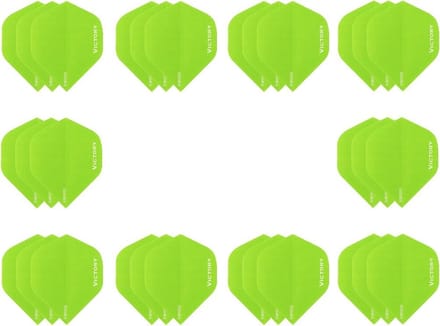 10 sets (30 stuks) Super Sterke Groene Poly XS100 - flights - dartflights