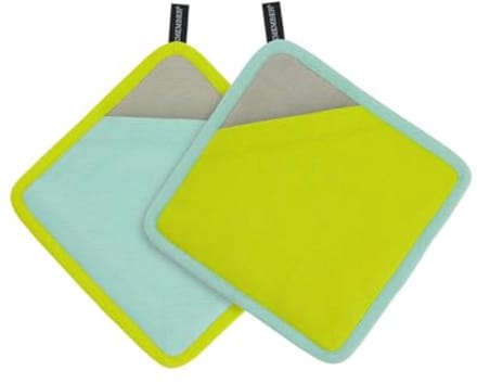 Set met 2 pannenlappen - 100% katoen