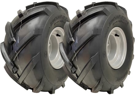20x10.00-8 Open Centre P328 wielen & velg met noppen Rotovator 100 mm PCD (set van 2)