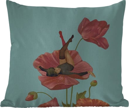 Sierkussen Buiten - Dromen - Vintage - Vrouwen - 60x60 cm - Weerbestendig