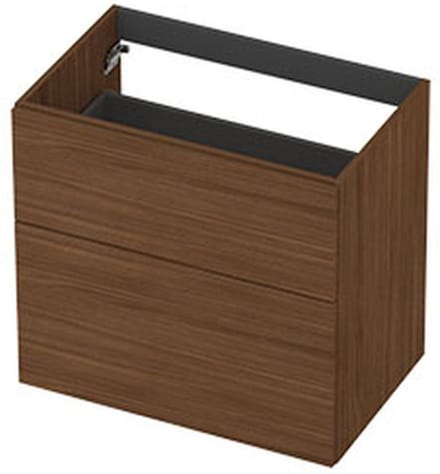 INK - Onderkast 2L A-sym Decor Tbv Grepen - 700x450x650 Mm - Warm Walnoot