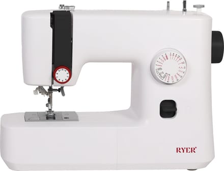 RYER - Naaimachine - 18 Steken - LED Verlichting - Voetpedaal - Stil & Compact