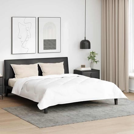 vidaXL - Hoofdkussen - 2 - st - 80 - x - 40 - x - 20 - cm - Polyester - Wit