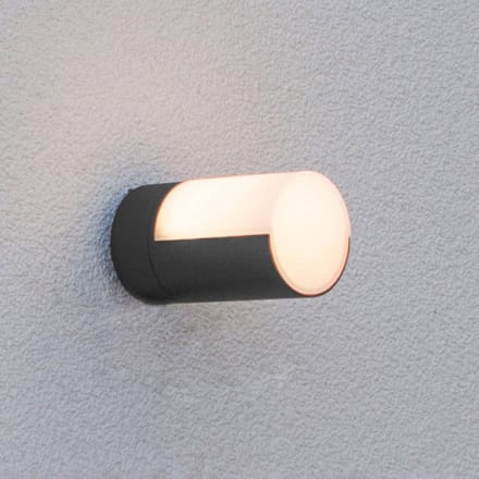 LUTEC LED buitenwandlamp Cyra, 1-lamp matzwart
