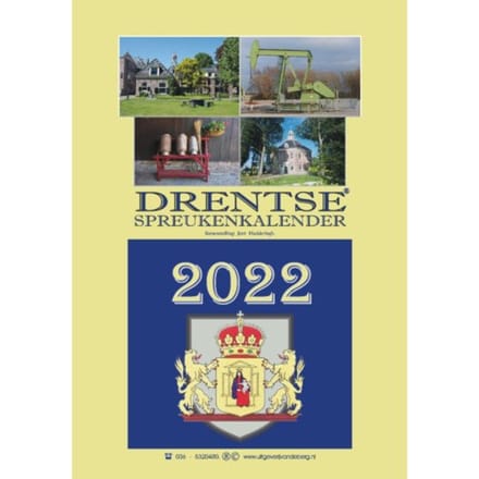 Drentse Spreukenkalender 2022 - Jent Hadderingh