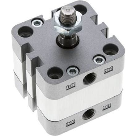 ISO 21287 Compacte Dubbelwerkende Cilinder 40-5mm - Magnetisch - Mannelijke Stang