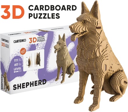 CARTONIC -SHEPHERD- 3D Puzzel-Speelgoed- Puzzel-DIY- Creatief- Karton- Kinderen en volwassen- 3D- puzzel