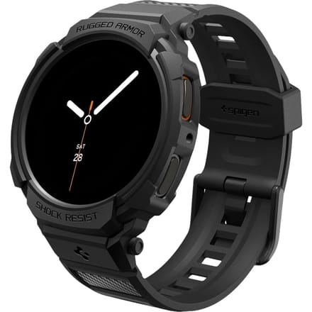 Spigen Rugged Armor™ Pro case voor de Samsung Galaxy Watch 9 / Watch 8 (40 mm) - Matte Black