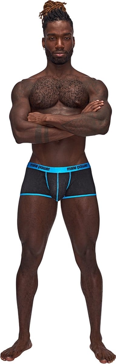 Male Power Uplift Mini Short - black Small
