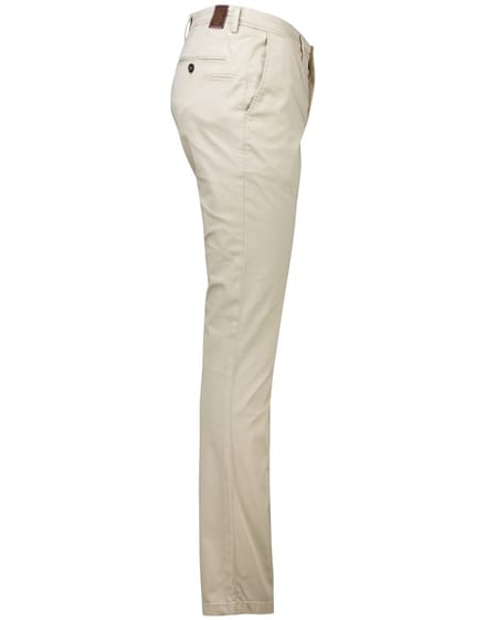 Pantalon Gardeur Subway beige katoen slim fit