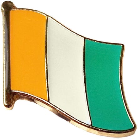 CombiCraft vlag pin Ivoorkust 18 x 14 mm - per 5 stuks