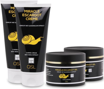 QSL | Miracle Escargot - Nr 1. Slakkengel 2 x 150ml - Nr 1. Slakkencrème 2 x 200ml - Combideal
